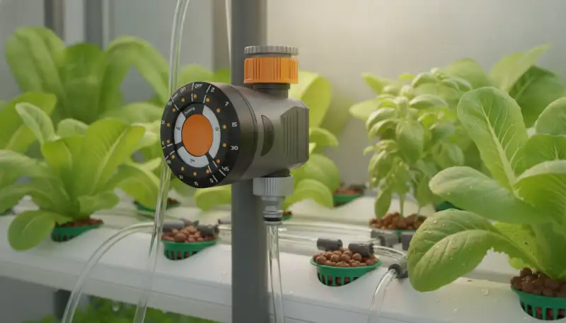 Präzise Bewässerung: Timer für Hydroponik